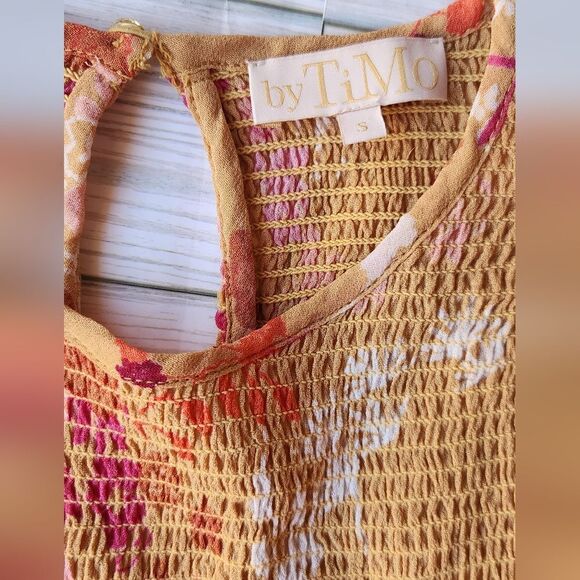 By Timo Smocked Long Sleeve Tunic Top Size Small - Picture 8 of 12